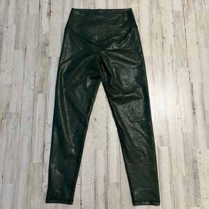 Offline Faux Leather Leggings Green Size Large
